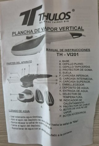 Plancha de Vapor Vertical THULOS TH-V1201
