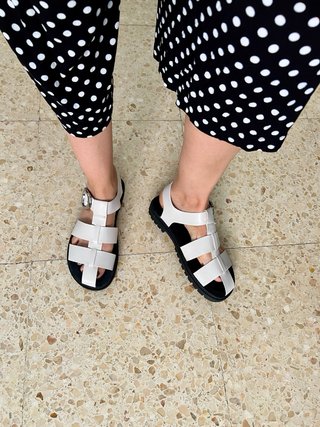 Sandalias cangrejeras blancas UNISEX