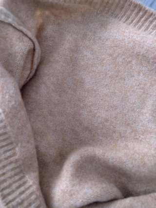 Jersey de punto de una manga color camel