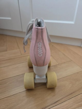 Patines Oxelo rosas 4 ruedas, talla 32/33,