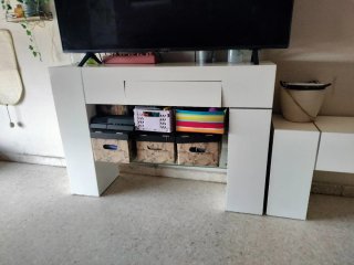 Muebles de salón blancos