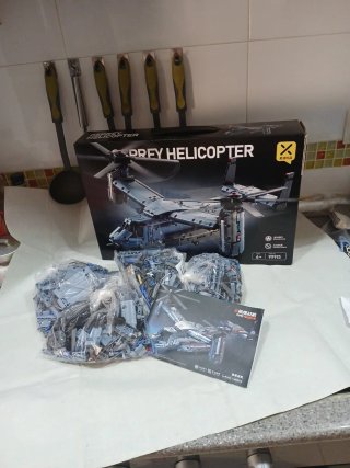 Maqueta Avión Militar Bloques Construcción