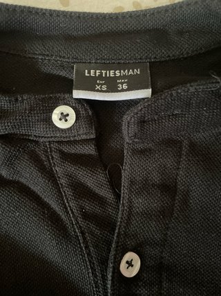 Polo Lefties Negro Talla xs