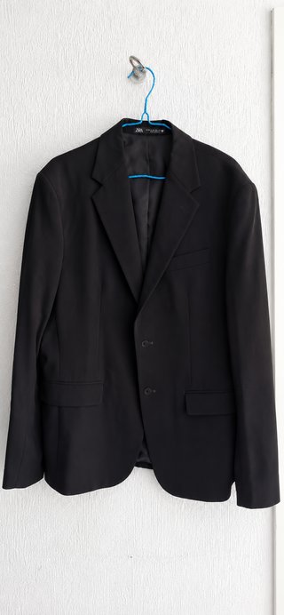 Traje Zara Negro Americana Talla 50 Pantalón 42