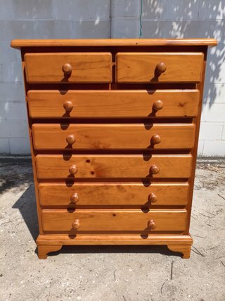 Cómoda de madera 8 cajones