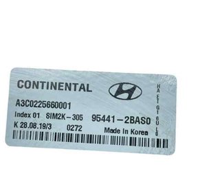 Centralita motor 954412bas0 hyundai ioniq 132024