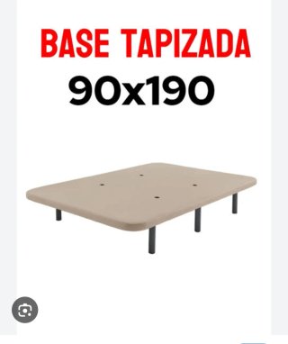 Base tapizada con patas .90cm 40 euros las dos