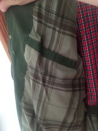 Chaqueta militar verde multi-bolsillo