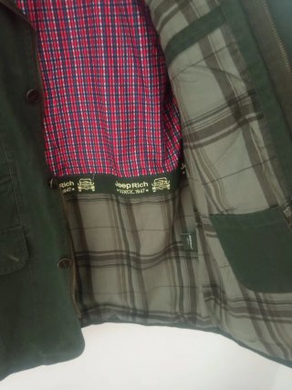 Chaqueta militar verde multi-bolsillo