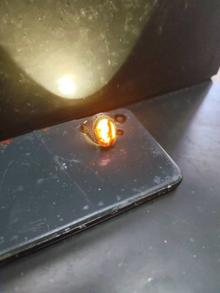 Anillo Plata 925 Talla 69.7 Piedra Roja