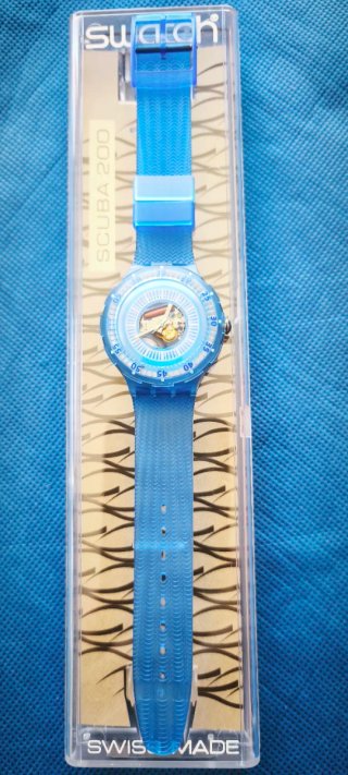 Swatch Scuba 200 Maquinaria Vista Bisel