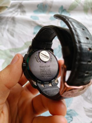 Swatch Reloj Negro/Dorado