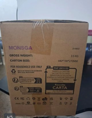 Aspiradora MONSGA MV3 Sin Cable 45KPa