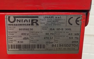 Compresor insonorizado Unair 270L 5.5HP