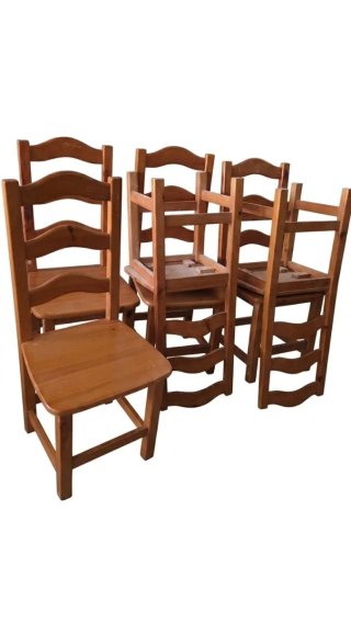 Conjunto 6 Sillas Madera