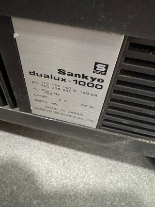 Proyector Sankyo Dualux 1000