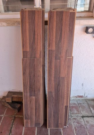 Parquet laminado usado aprox. 60 m² - color madera