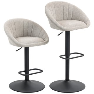 Set 2 Sgabelli da Bar con Altezza Regolabile, Sedu