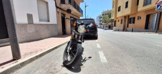 Hanway RAW cafee racer 125 Naked Negra