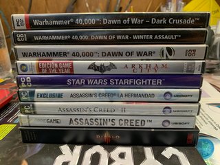 Lote Juegos PC: Warhammer, Assassin's Creed, Batma