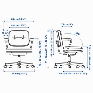 IKEA ALEFJÄLL Silla de trabajo Office chair