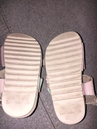 Sandalias Zara Baby Talla 21 Rosa