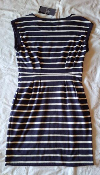 Vestido rayas azul y blanco Comercio Modaland