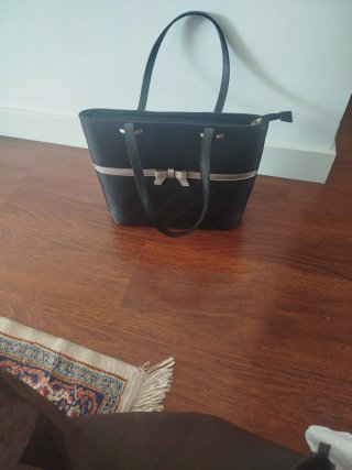 Bolso negro Paula Rossi con cremallera