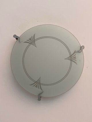 Plafón Techo Redondo Cristal Metal