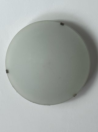 Plafón Techo Redondo Cristal Metal