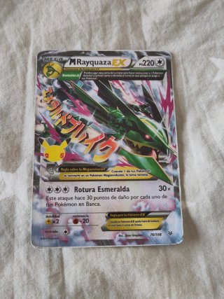 Lote 3 Cartas Pokémon EX Mewtwo Rayquaza Venusaur