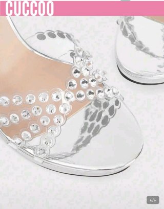 Sandalias de fiesta plateadas