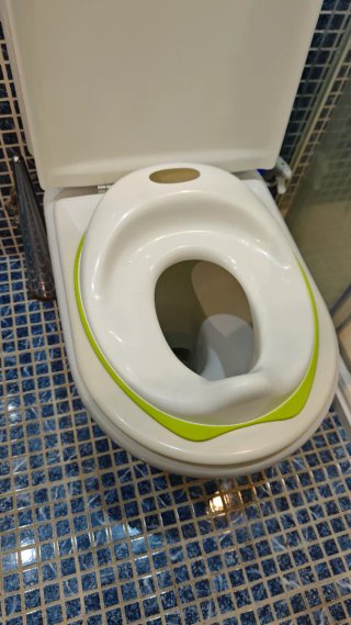 Reductor WC infantil blanco y verde