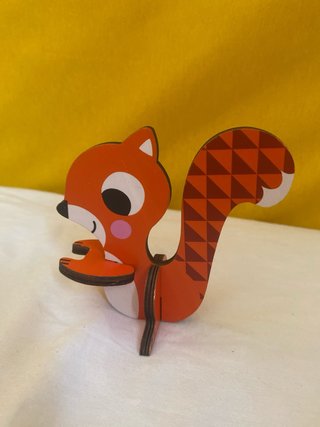 Puzzle 3D Animales Madera Infantil