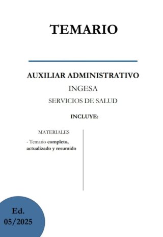 PDF de auxiliar administrativo de ingesa