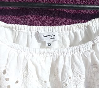 Camisa blanca Fórmula Joven Talla L