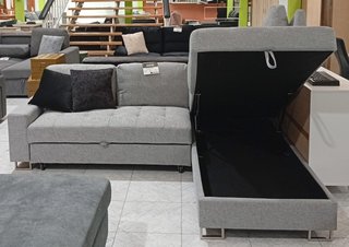 Sofá Cama Febe Tela, Chaiselong, Arcón. ¡OFERTA!