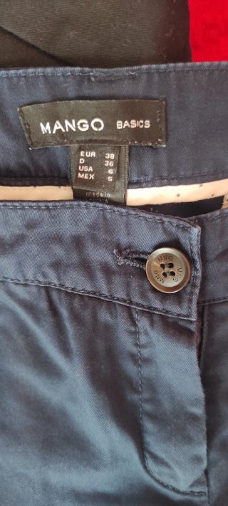 Pantalón Mango azul oscuro