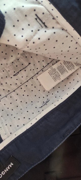Pantalón Mango azul oscuro