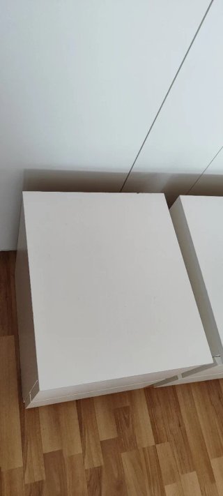 2 Mesitas IKEA MALM Blancas 2 Cajones