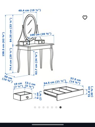 Tocador Hemnes Blanco Ikea