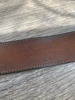 Bracciale Fendi Pelle Nera Oro