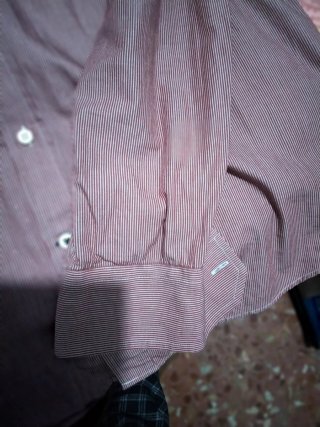 Camisa Porches Talla L Rayas Rojas