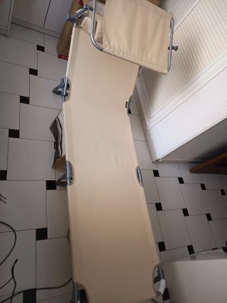 Tumbona plegable tectake con parasol