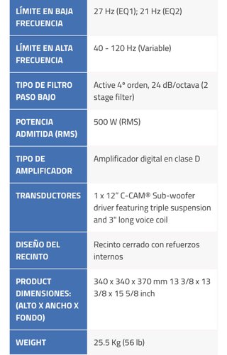 Subwoofer Monitor Audio RSW 12 Activo 500W