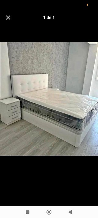 Canapé abatible madera y tela