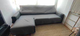 Sofá 3 plazas gris Ikea