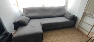 Sofá 3 plazas gris Ikea