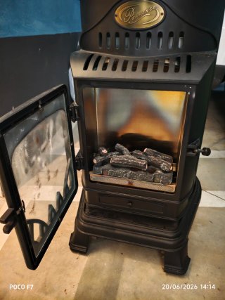 Estufa de gas Provence negra