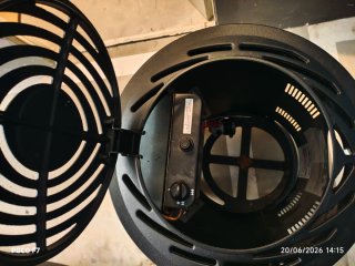 Estufa de gas Provence negra